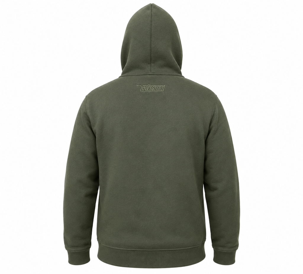Hoodie - Olyf (Zip)
